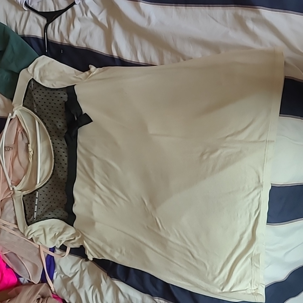 Cute Polka Dot with bow blouse Large